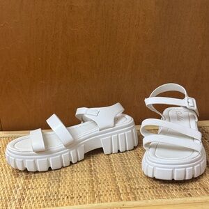 White Chunky Sandals